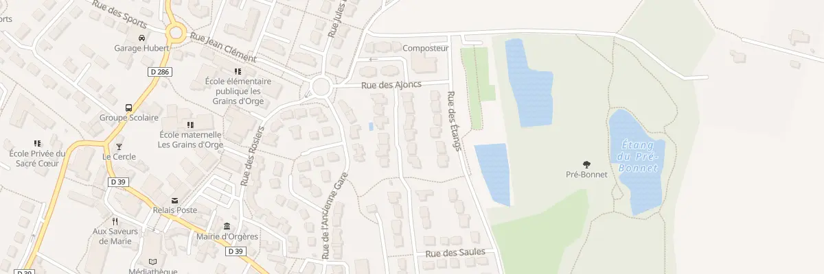Plan du 14 Rue des Fougères à Orgères