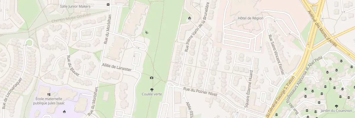 Plan du 15 Rue P Varin de la Bruneliere à Rennes
