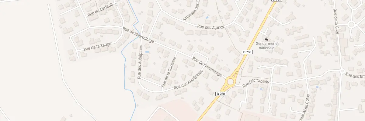 Plan du 5 Rue de l’Hermitage à Doix lès Fontaines