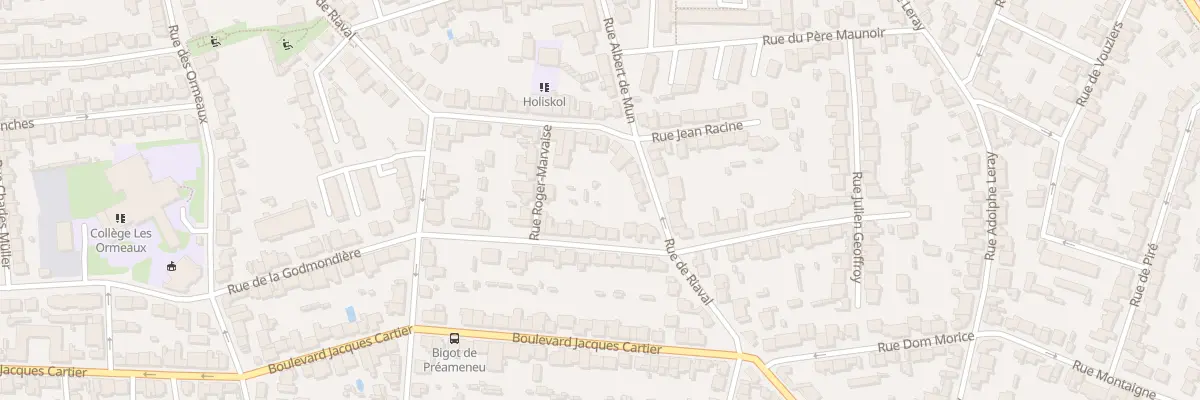 Plan du 68 Rue de Riaval à Rennes