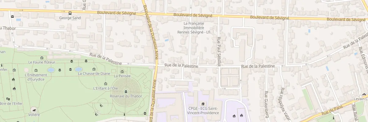 Plan du 37 Rue de la Palestine à Rennes