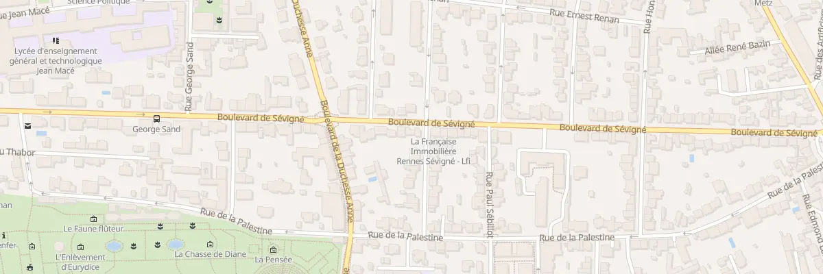 Plan du 76 Bd de Sévigné à Rennes
