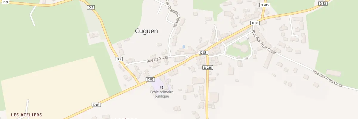 Plan du 5327 Le Bourg à Cuguen