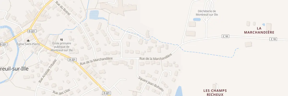 Plan du 9 Rue de la Marchandiere à Montreuil-sur-Ille