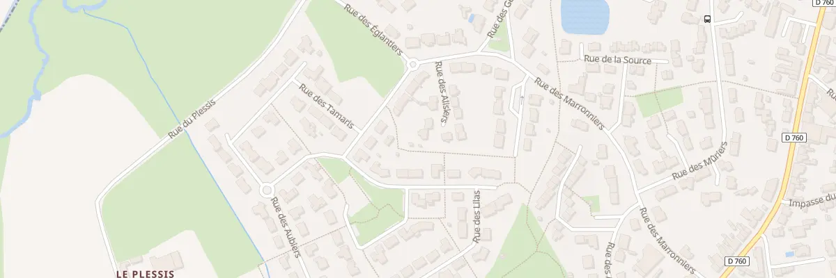 Plan du 6 Rue des Alisiers aux Achards