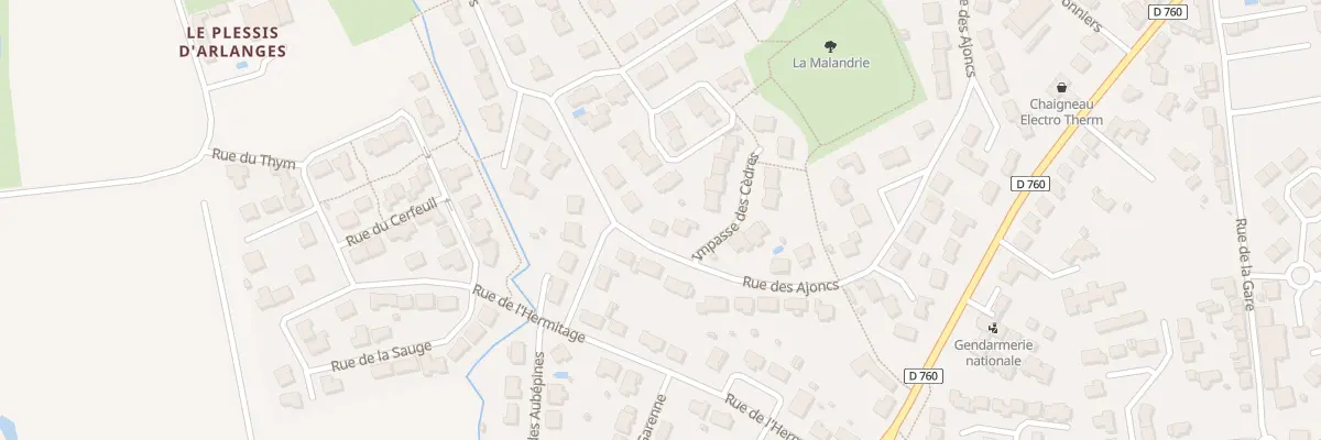 Plan du 34 Rue des Ajoncs aux Achards