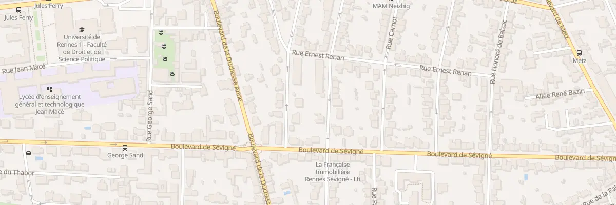 Plan du 6 Rue Pointeau du Ronceray à Rennes