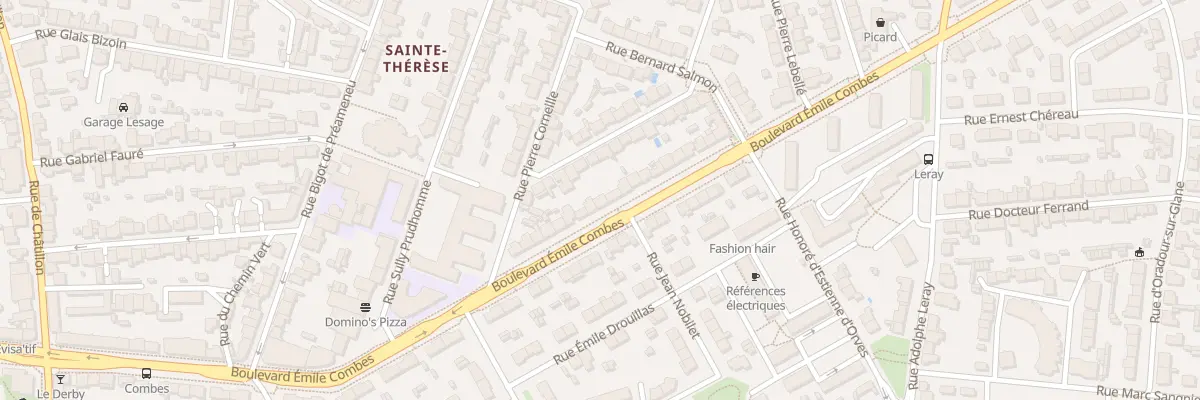 Plan du 59 Bd Emile Combes à Rennes