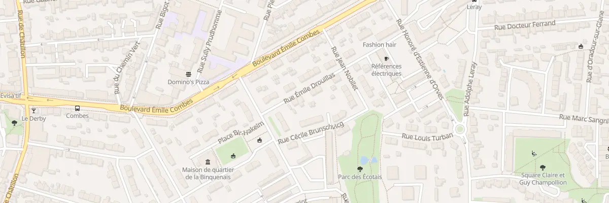 Plan du 4 Rue Emile Drouillas à Rennes