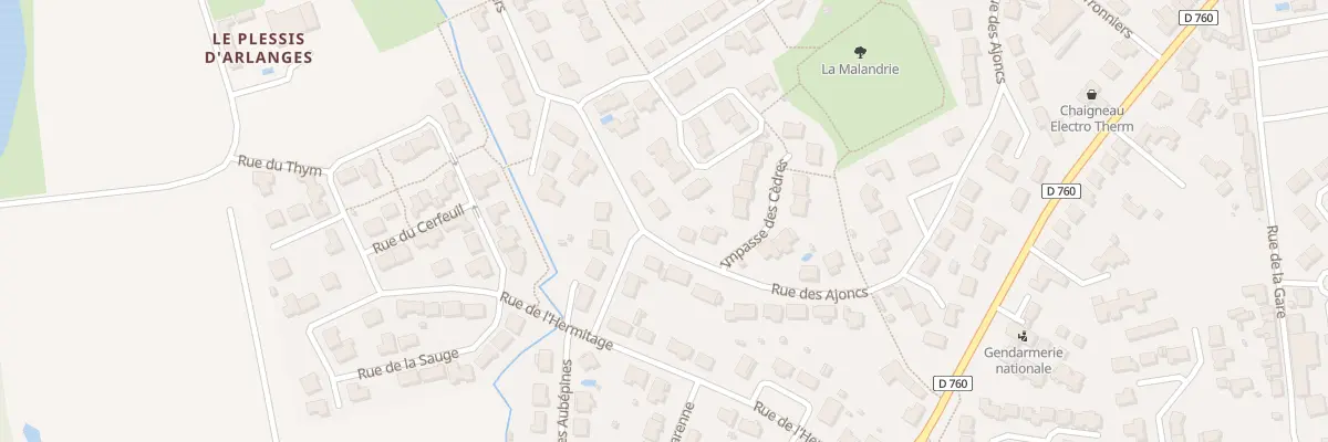 Plan du 36 Rue des Ajoncs aux Achards