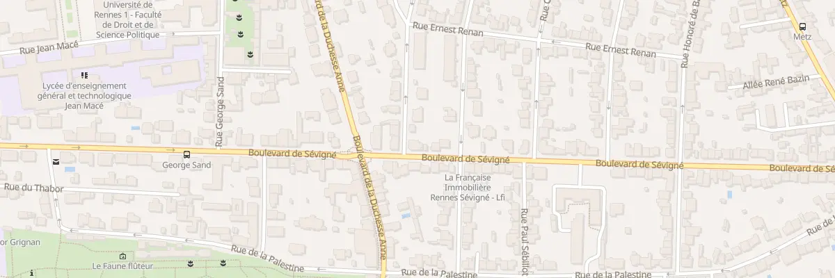 Plan du 2B Rue Pointeau du Ronceray à Rennes