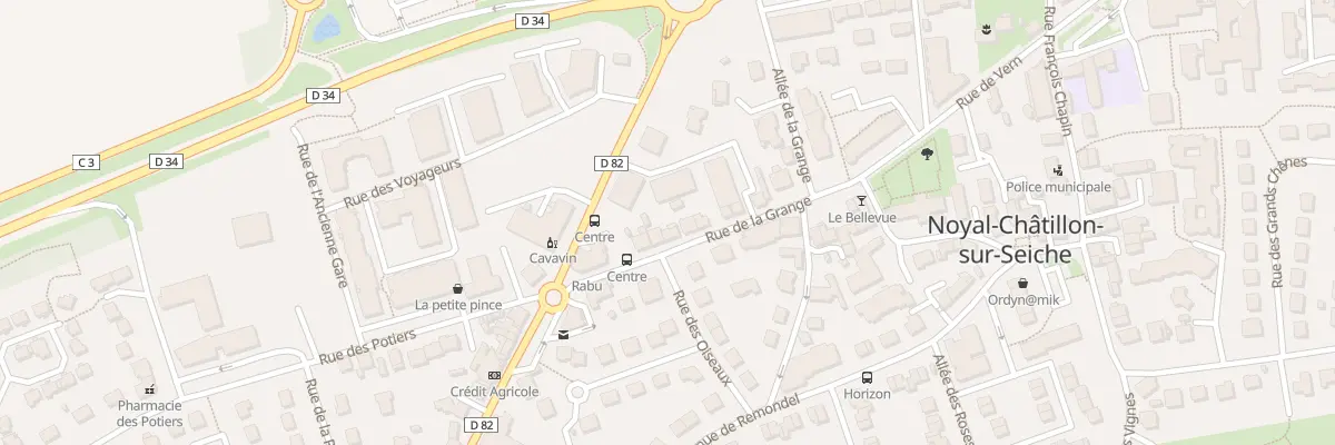 Plan du 7 Rue de la Grange à Noyal-Châtillon-sur-Seiche