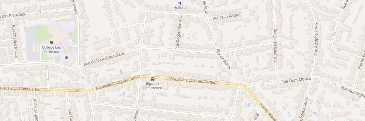 Plan du 17 Rue Monge à Rennes