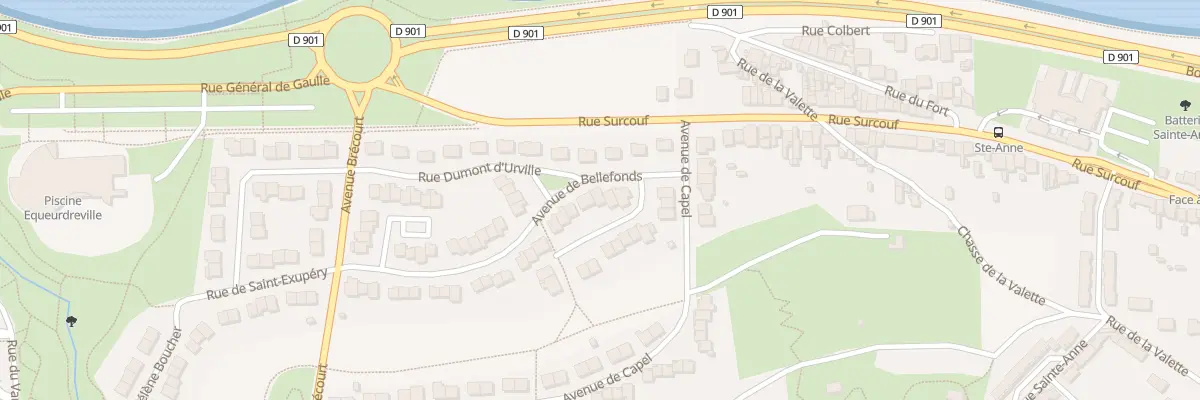 Plan du 5 Av de Bellefonds à Cherbourg-en-Cotentin