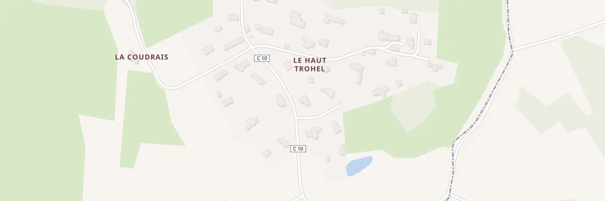 Plan du 60A Le Haut Trohel à Baguer-Pican