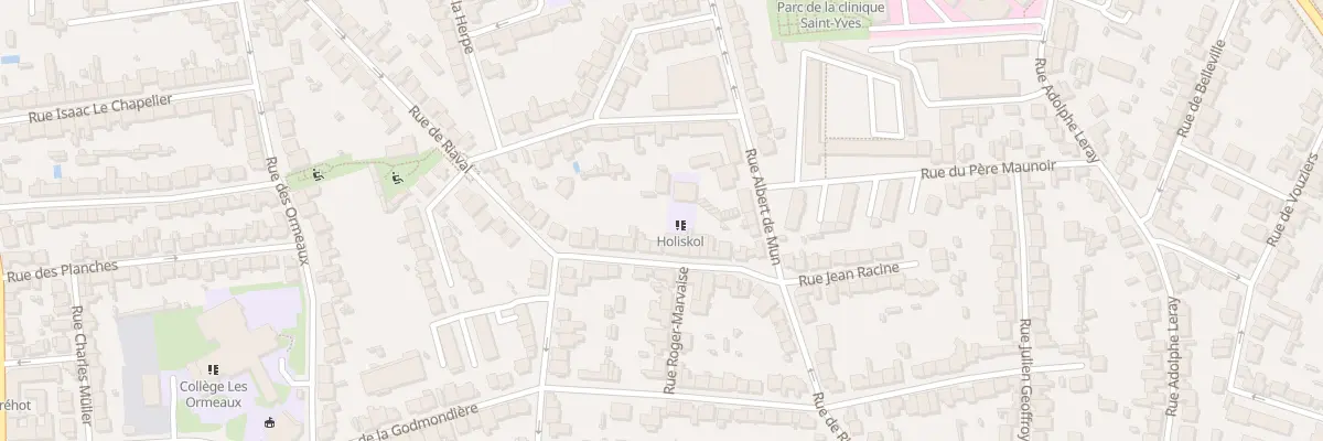 Plan du 47B Rue de Riaval à Rennes