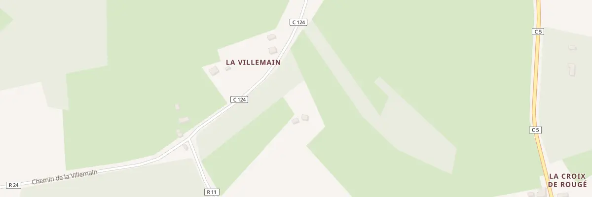 Plan du 5501 La Villemain à Saint-Broladre