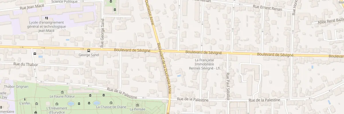 Plan du 66 Bd de Sévigné à Rennes