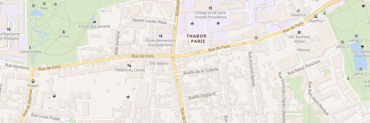 Plan du 46 Rue de Paris à Rennes