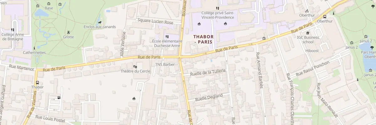 Plan du 44 Rue de Paris à Rennes