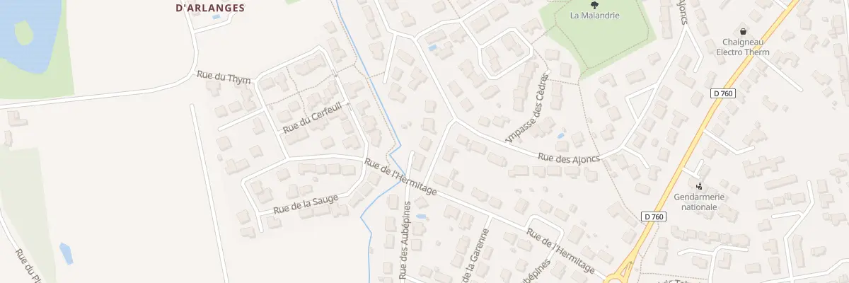 Plan du 40 Rue des Ajoncs aux Achards
