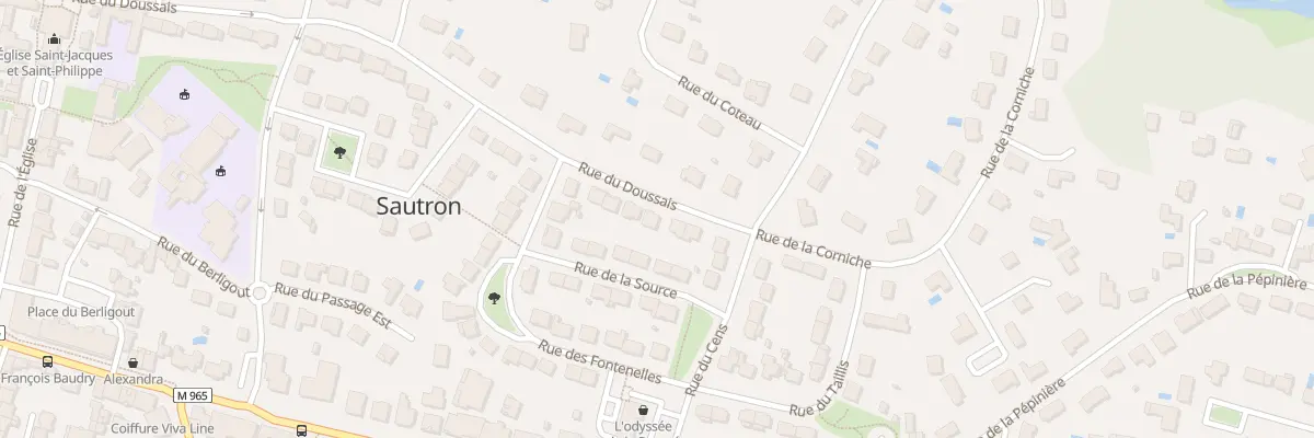 Plan du 7 Rue du Doussais à Sautron
