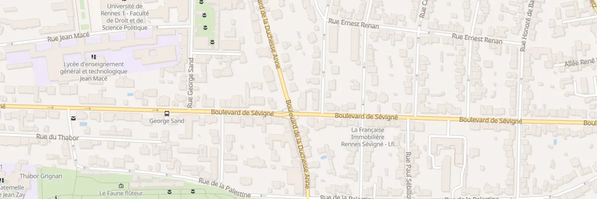 Plan du 65 Bd de Sévigné à Rennes