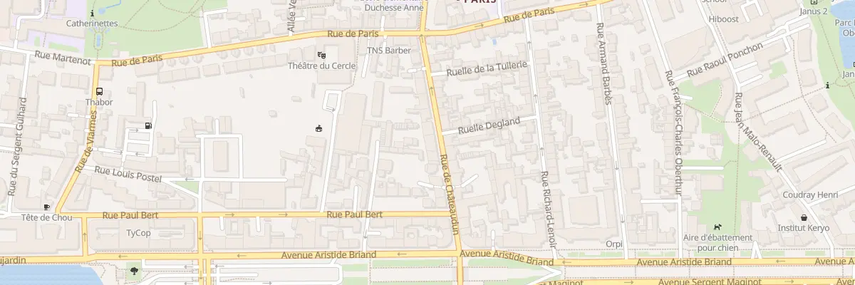 Plan du 15 Rue de Châteaudun à Rennes