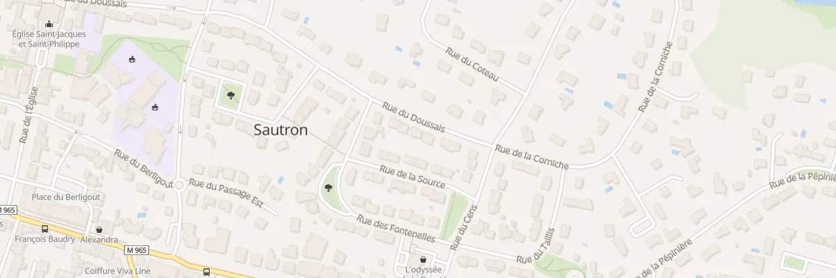 Plan du 9 Rue du Doussais à Sautron