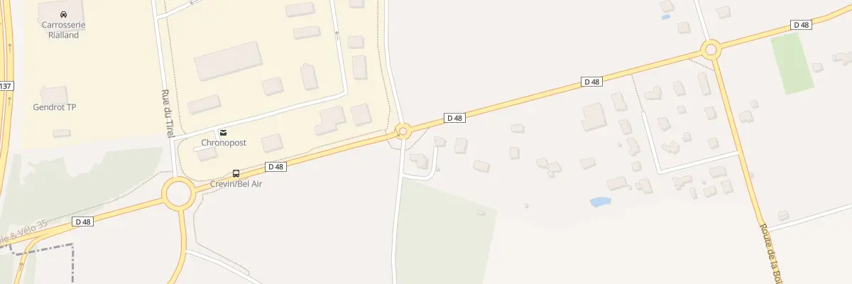 Plan du 1 Rte de la Lande de Bel Air à Crevin