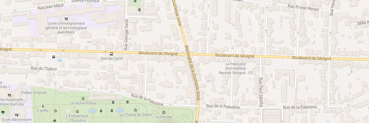 Plan du 62 Bd de Sévigné à Rennes