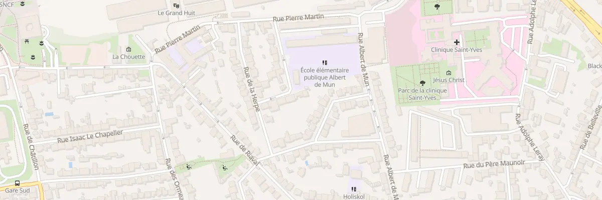 Plan du 7 Rue Albert Martin à Rennes