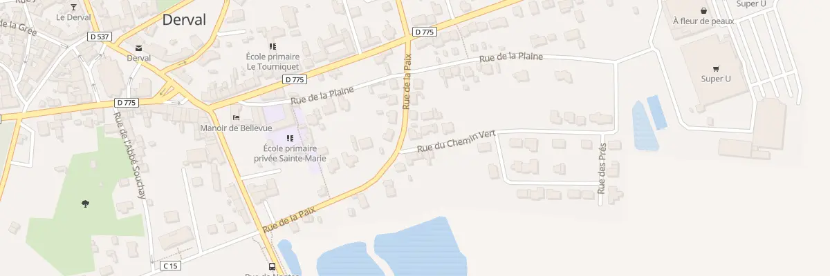 Plan du 20 Rue de la Paix à Derval