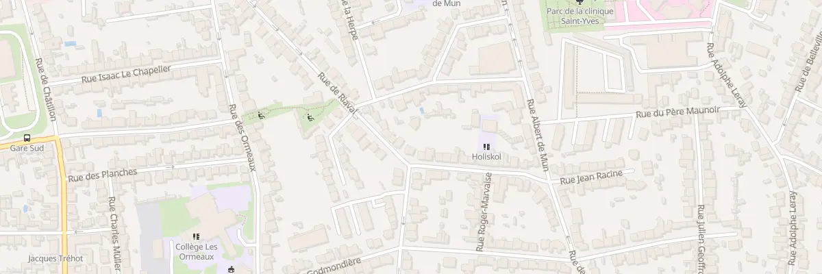 Plan du 33 Rue de Riaval à Rennes