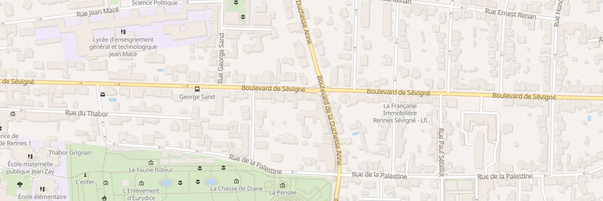 Plan du 60 Bd de Sévigné à Rennes