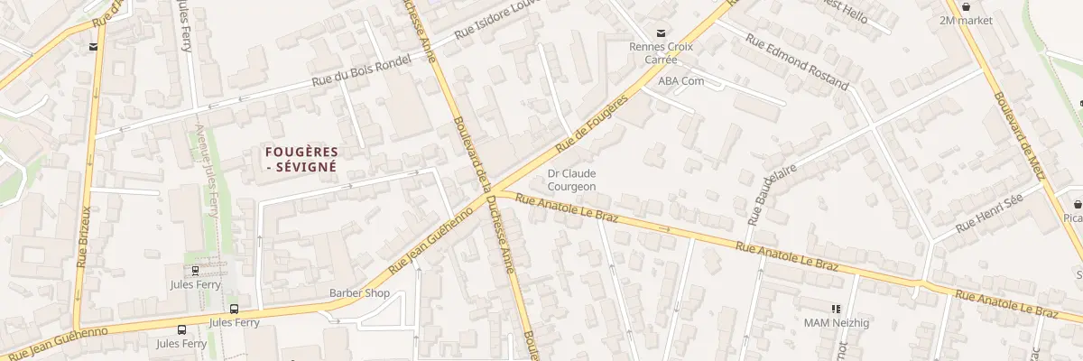 Plan du 1 Rue Anatole-Le-Braz à Bruz