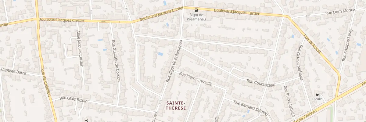 Plan du 35 Rue Bigot de Préameneu à Rennes