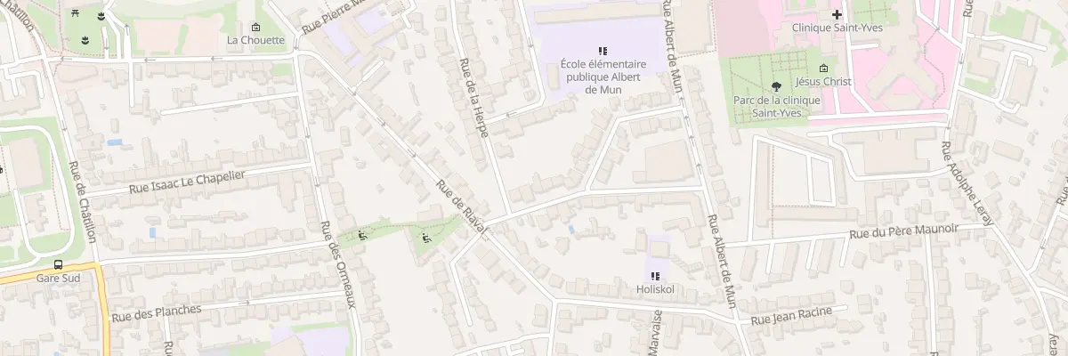 Plan du 5 Rue de la Caliorne à Rennes