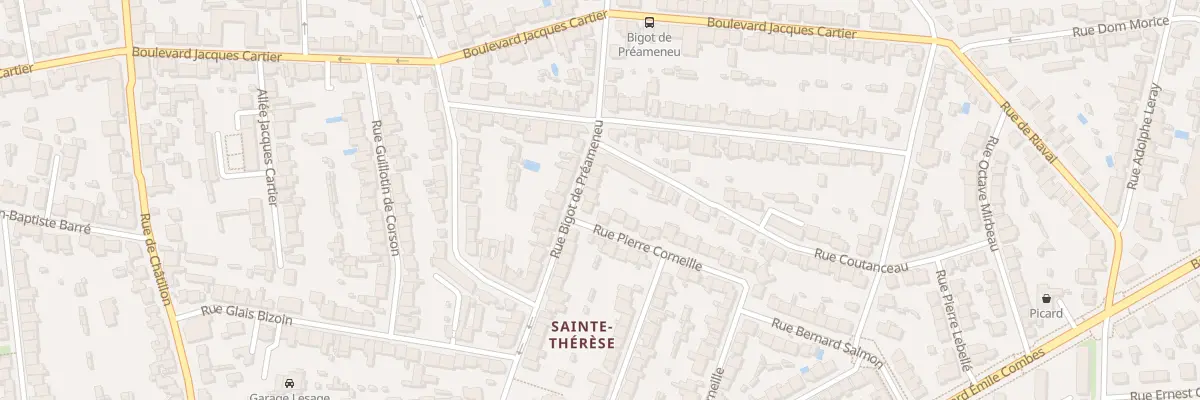 Plan du 37 Rue Bigot de Préameneu à Rennes