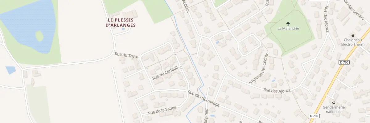 Plan du 8 Rue du Cerfeuil aux Achards