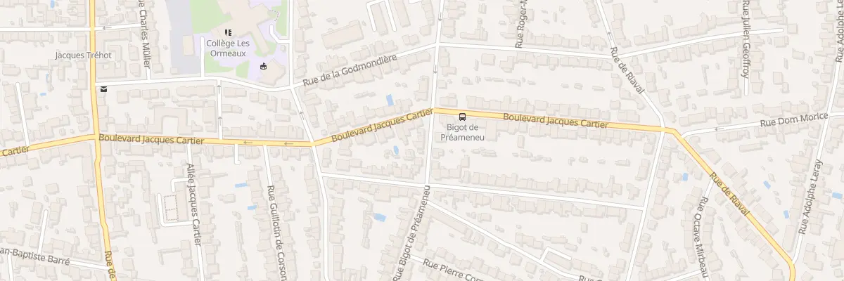 Plan du 20B Rue Bigot de Préameneu à Rennes