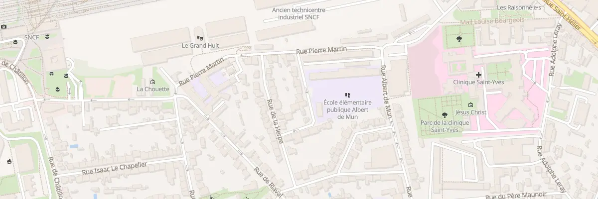 Plan du 12 Rue Albert Martin à Rennes