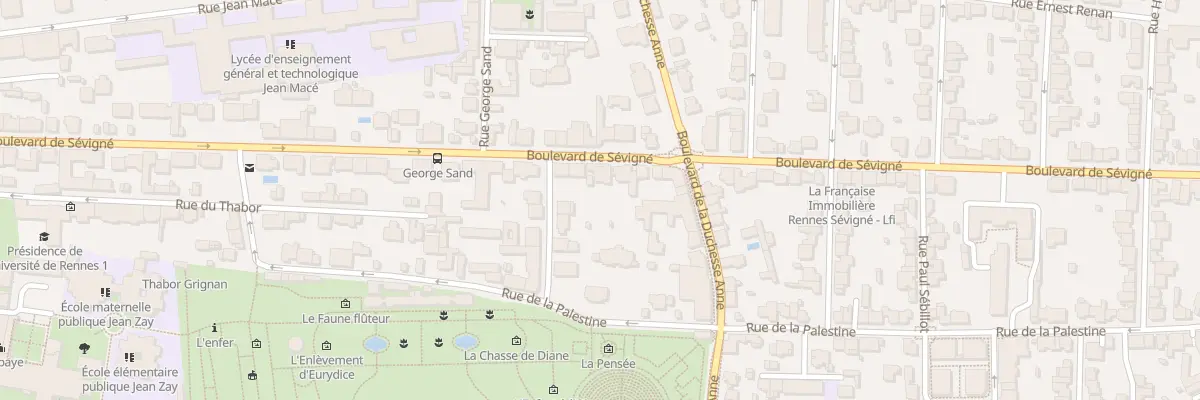 Plan du 56 Bd de Sévigné à Rennes