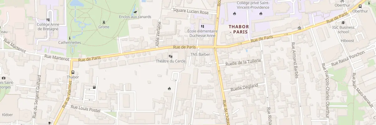 Plan du 34 Rue de Paris à Rennes
