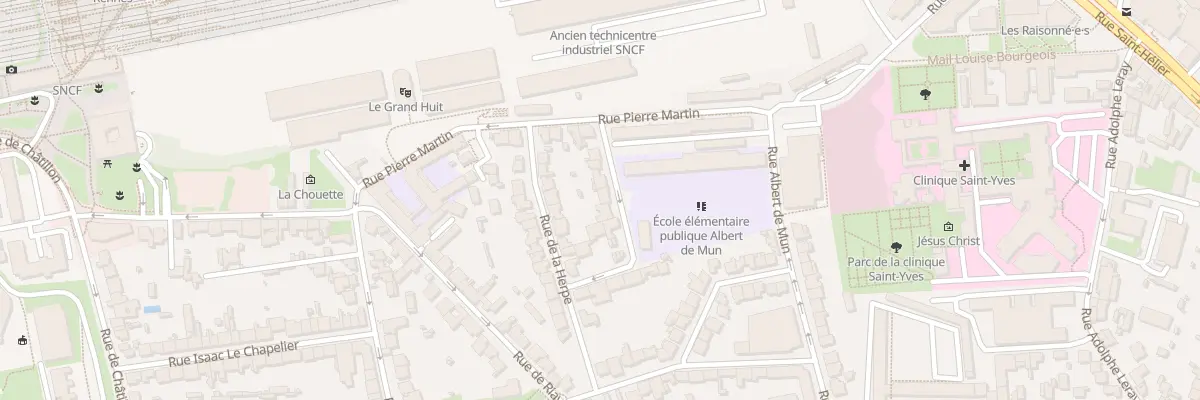 Plan du 10 Rue Albert Martin à Rennes
