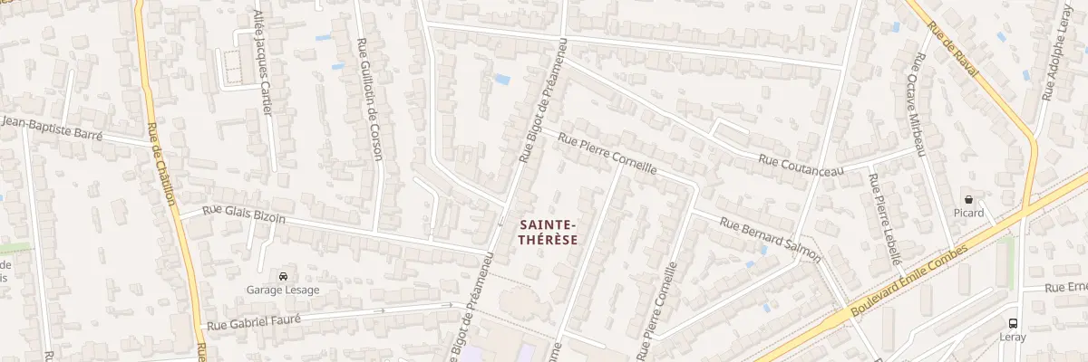 Plan du 47 Rue Bigot de Préameneu à Rennes