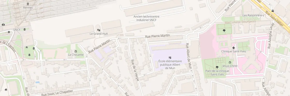 Plan du 6 Rue Albert Martin à Rennes