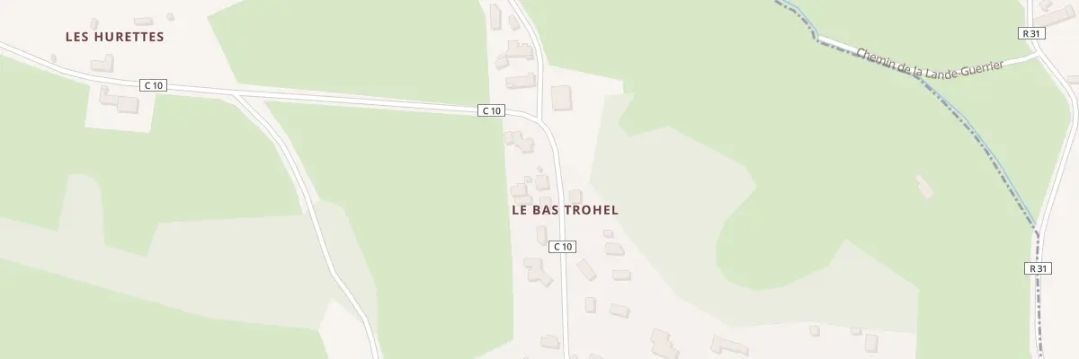 Plan du 75B Le Tertre de Trohel à Baguer-Pican