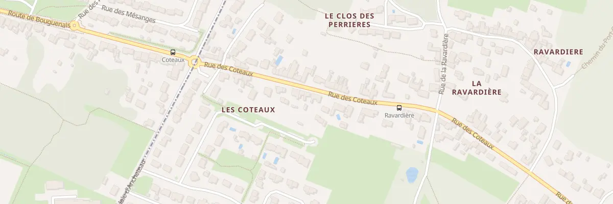 Plan du 61 Rue des Coteaux à Bouguenais