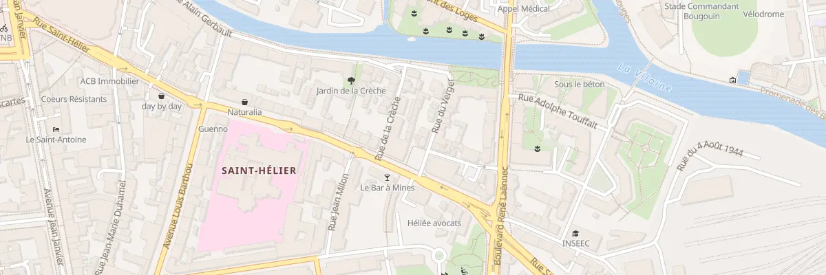 Plan du 9 Rue du Verger à Rennes